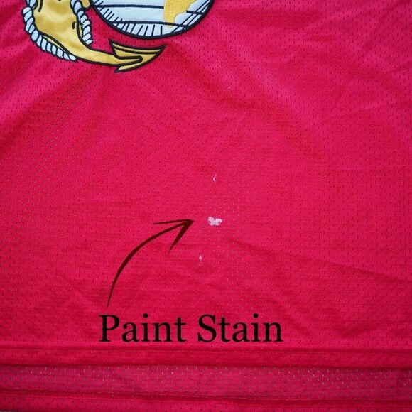 JWM Marine Semper Fi US Military Football Jersey Red / Black Men's XL - Picture 11 of 12